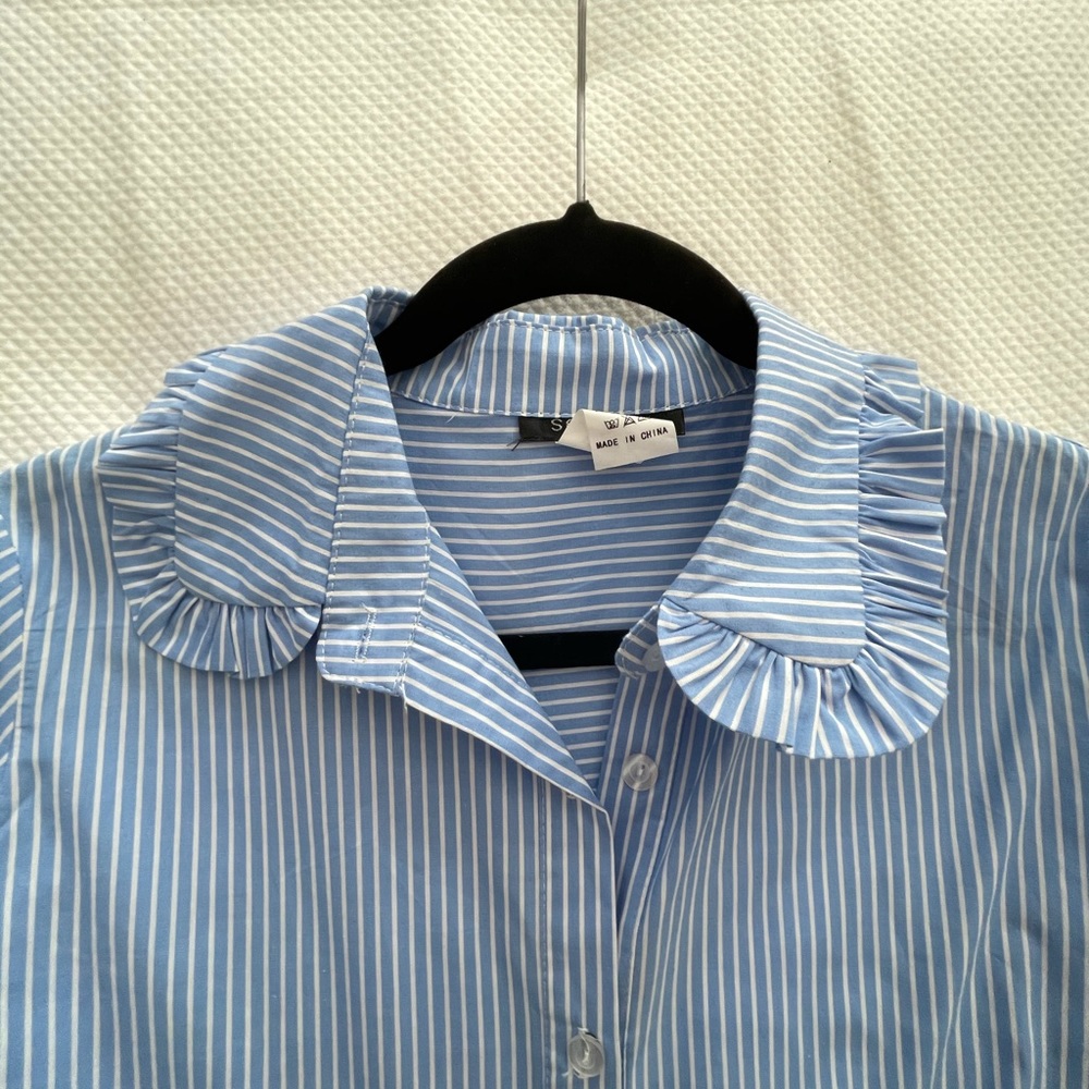Mulberry & King shirt dress w/ruffle!